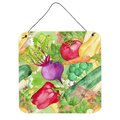 Micasa Watercolor Vegetables Farm to Table Wall or Door Hanging Prints6 x 6 in. MI229136